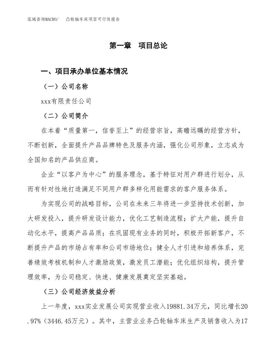 凸轮轴车床项目可行性报告范文（总投资13000万元）.docx_第5页