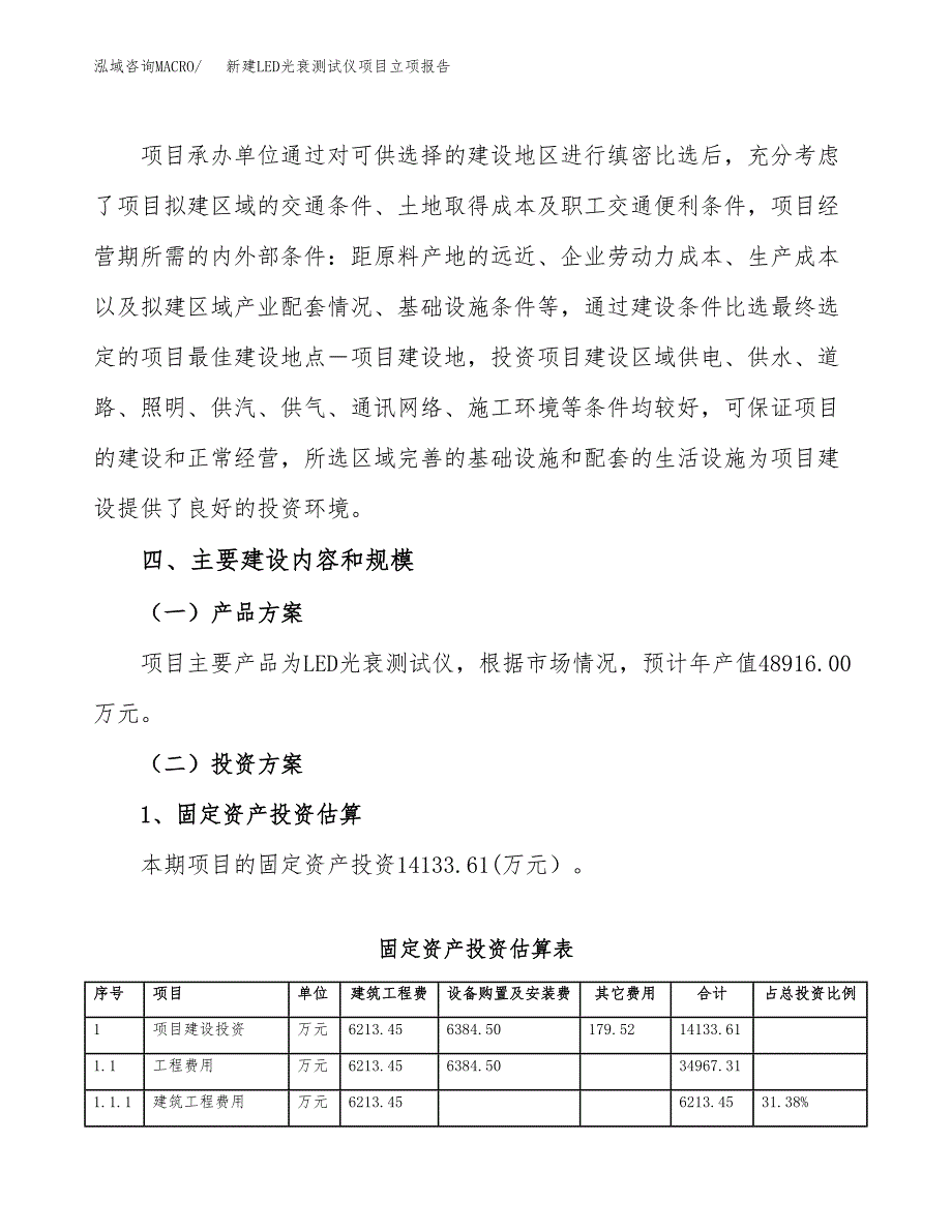 新建LED光衰测试仪项目立项报告模板参考_第3页