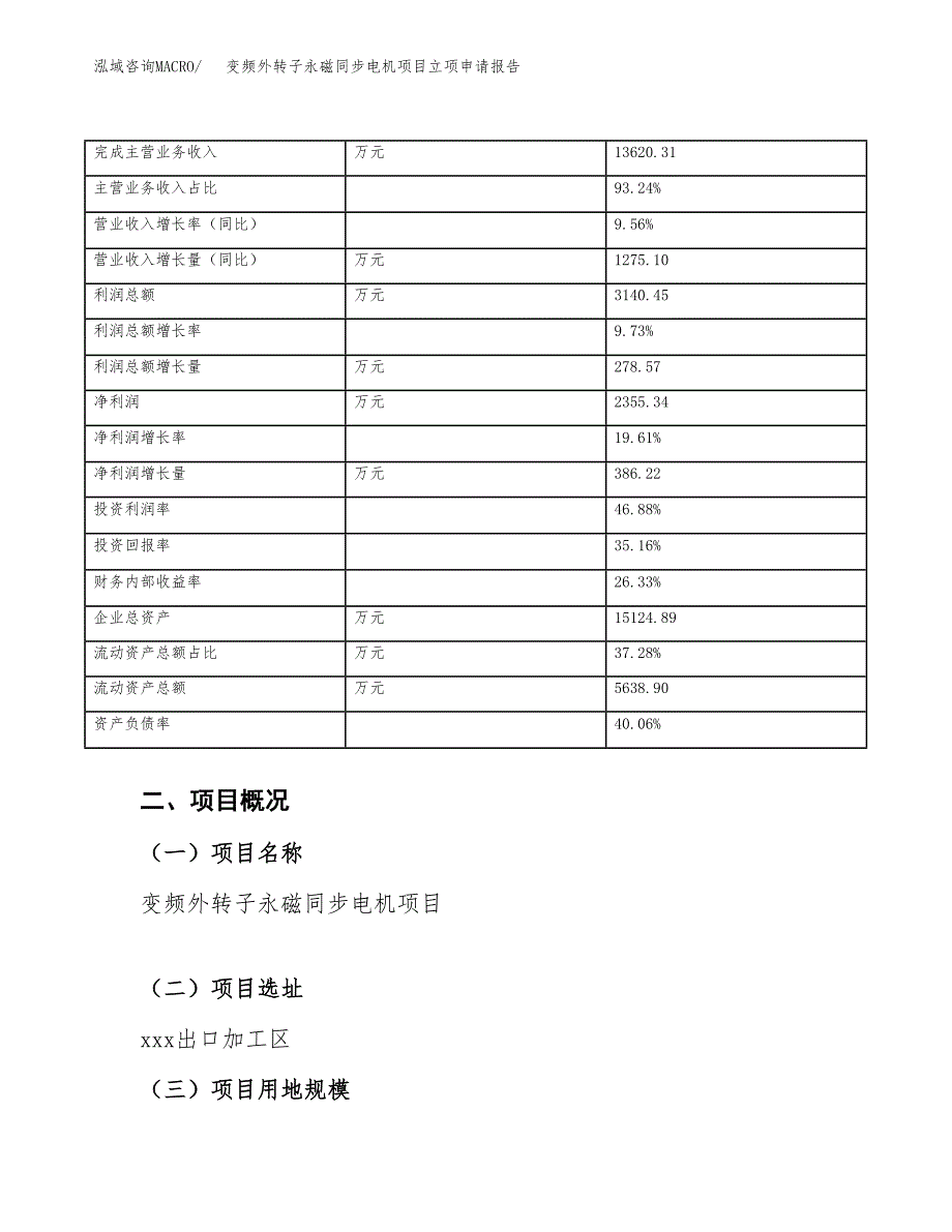 变频外转子永磁同步电机项目立项申请报告范文模板.docx_第4页