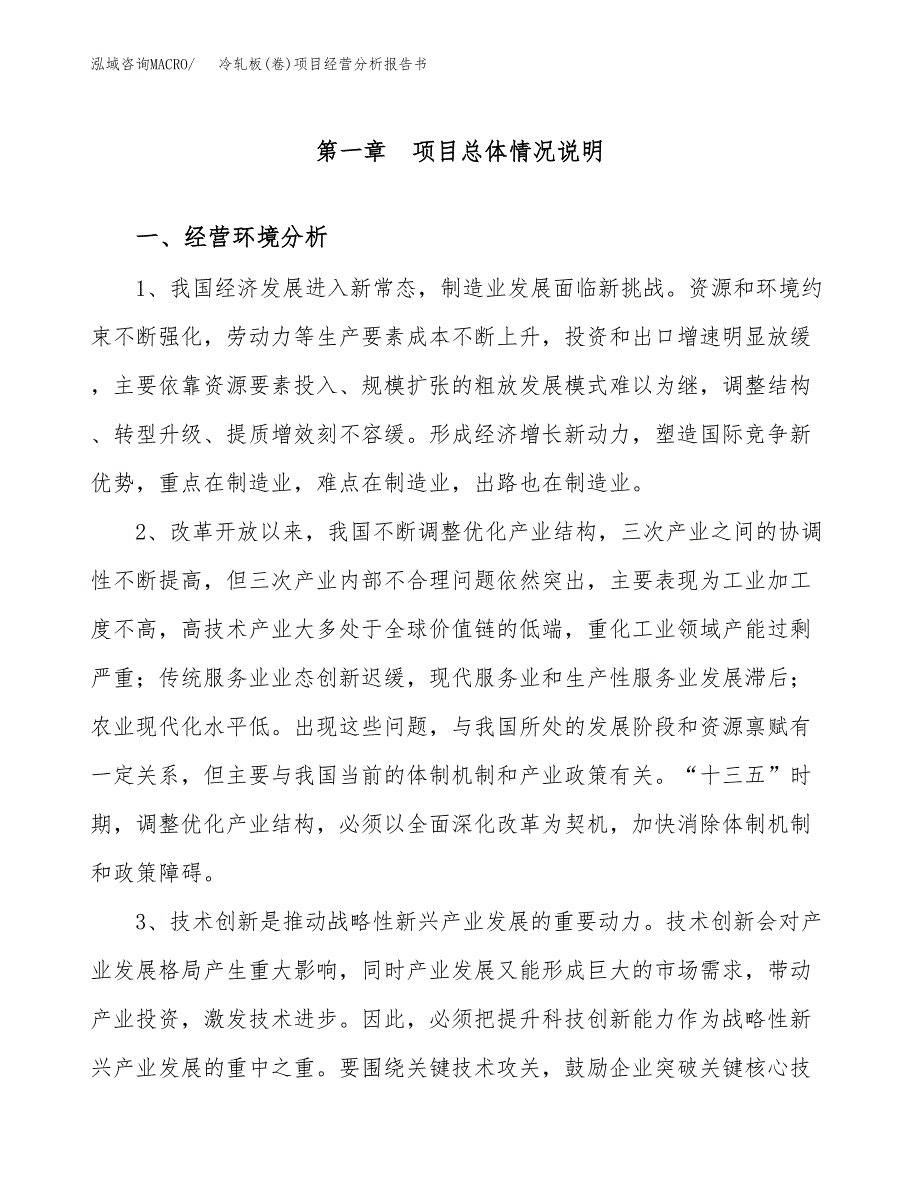 冷轧板(卷)项目经营分析报告书（总投资7000万元）（28亩）.docx_第2页