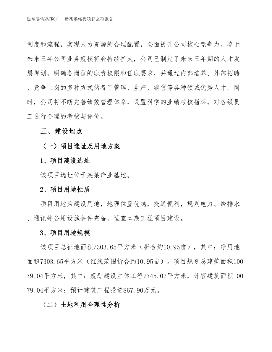 新建蝙蝠板项目立项报告模板参考_第3页