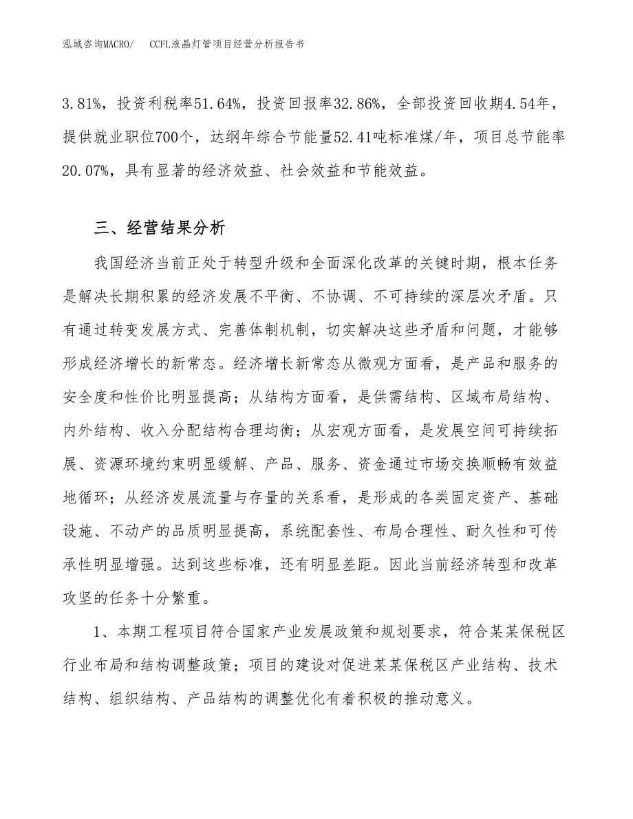 CCFL液晶灯管项目经营分析报告书（总投资20000万元）（79亩）.docx_第5页