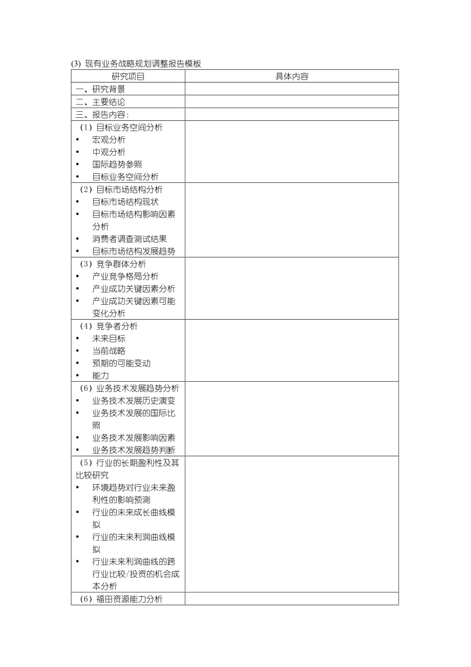 业务战略规划模板操作表格.doc_第4页