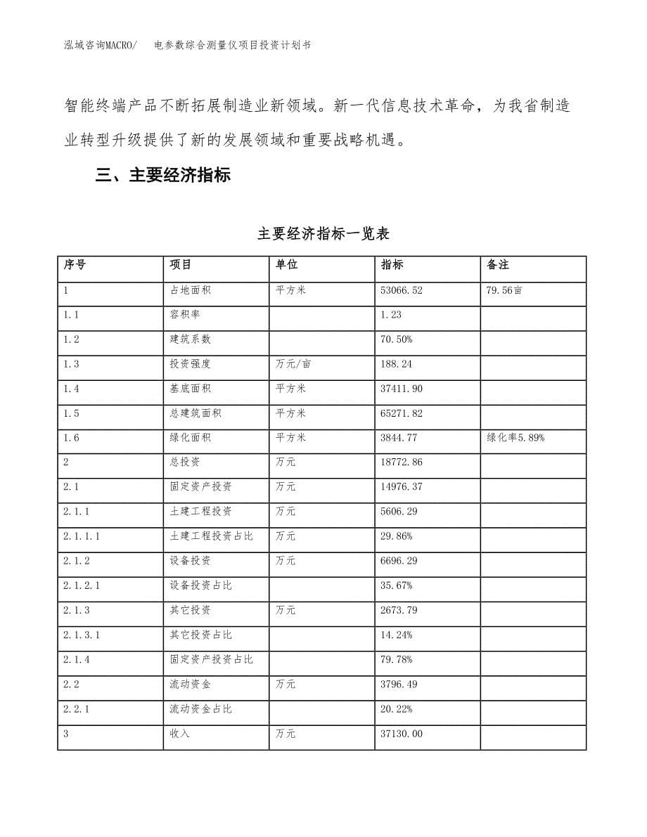 电参数综合测量仪项目投资计划书(规划建设方案).docx_第5页