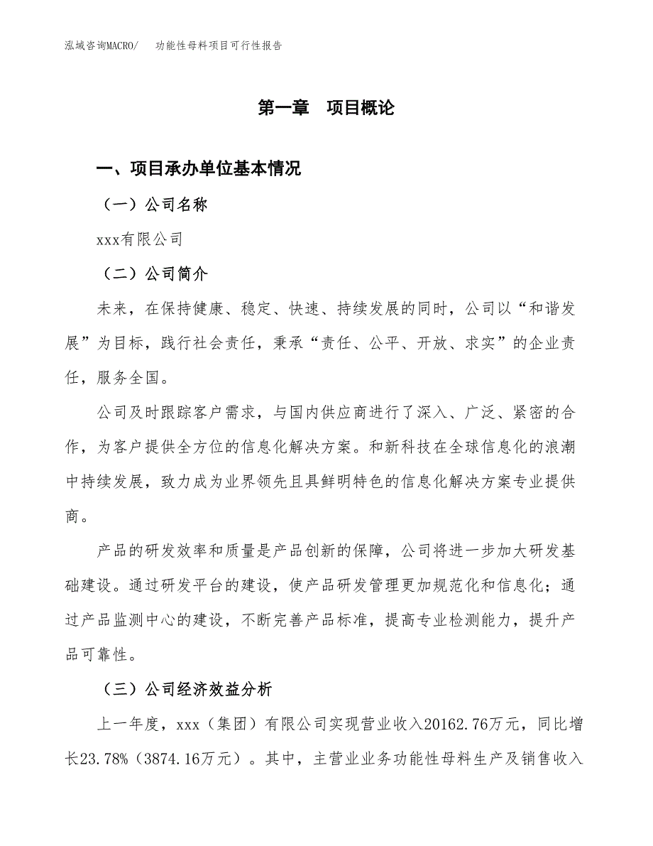 功能性母料项目可行性报告范文（总投资13000万元）.docx_第4页