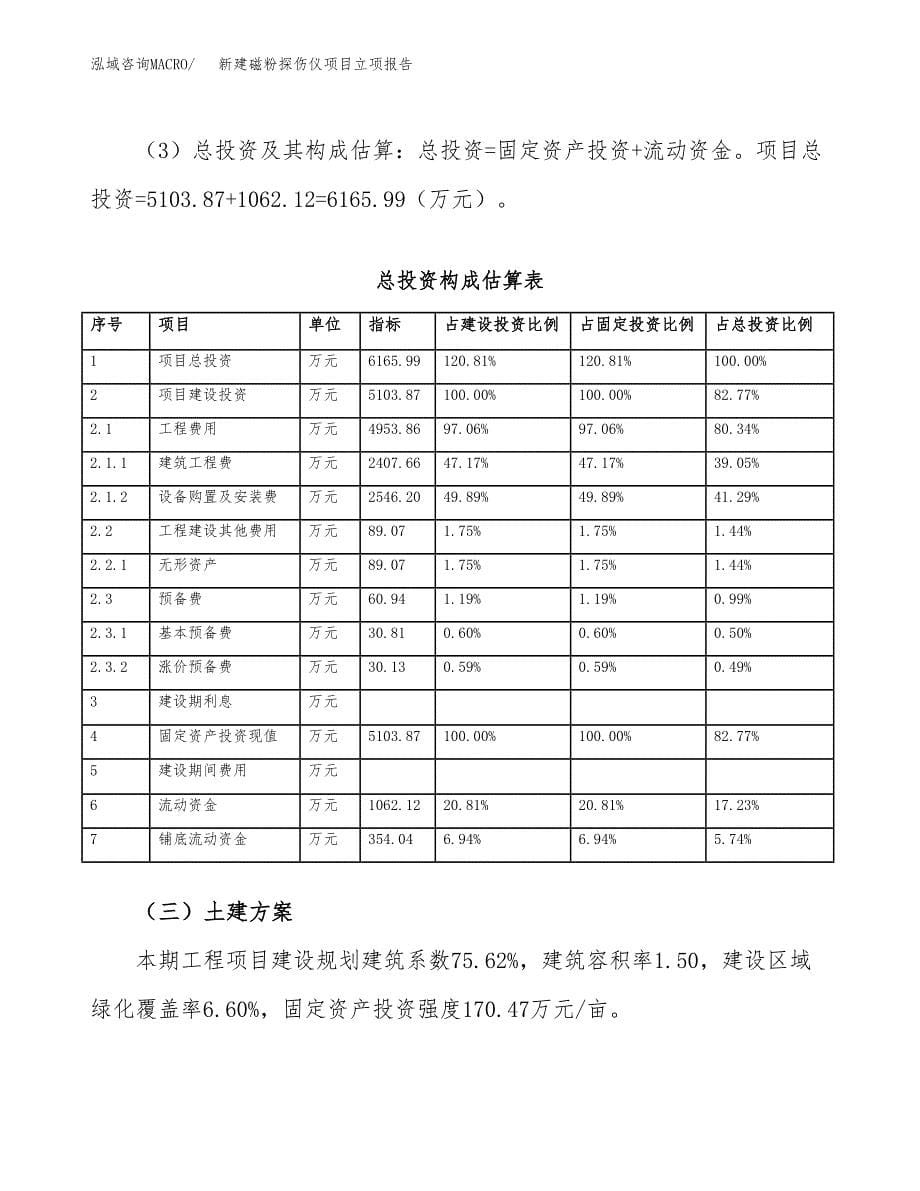 新建磁粉探伤仪项目立项报告模板参考_第5页