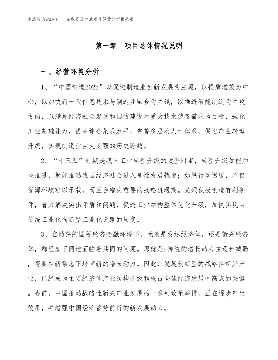 充电器及电池项目经营分析报告书（总投资7000万元）（30亩）.docx_第2页