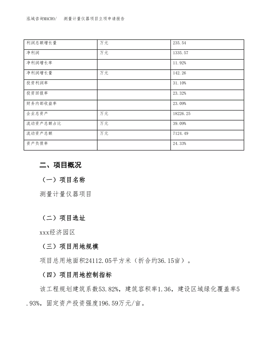 测量计量仪器项目立项申请报告范文模板.docx_第4页