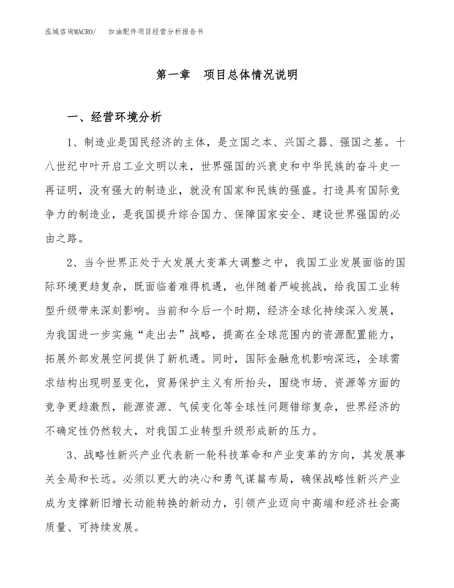 加油配件项目经营分析报告书（总投资8000万元）（37亩）.docx_第2页