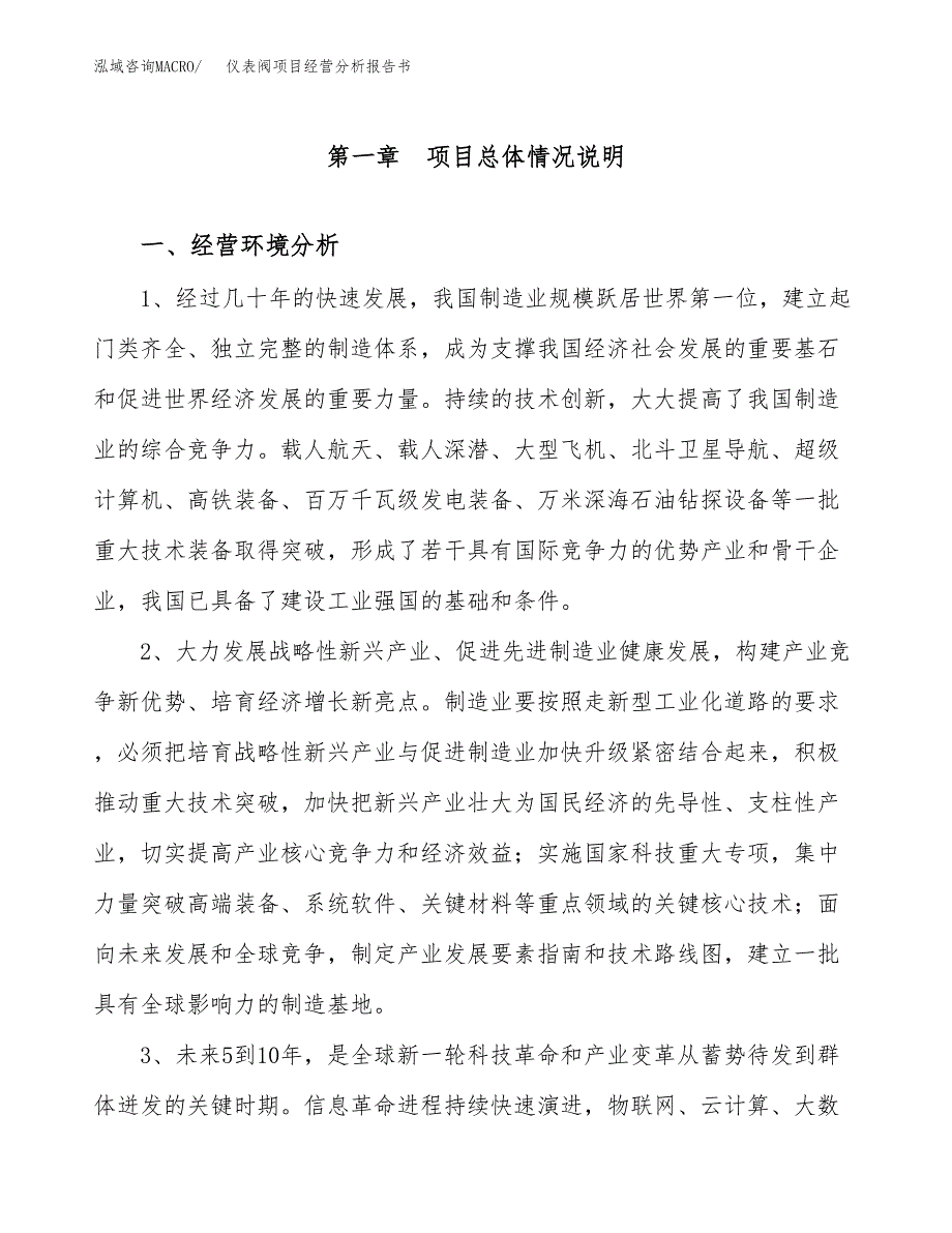 仪表阀项目经营分析报告书（总投资8000万元）（32亩）.docx_第2页