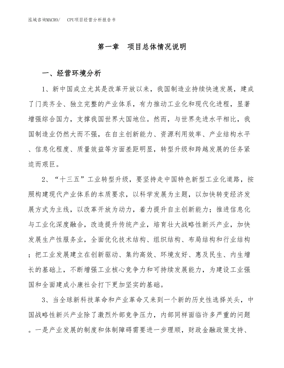 CPU项目经营分析报告书（总投资9000万元）（31亩）.docx_第2页