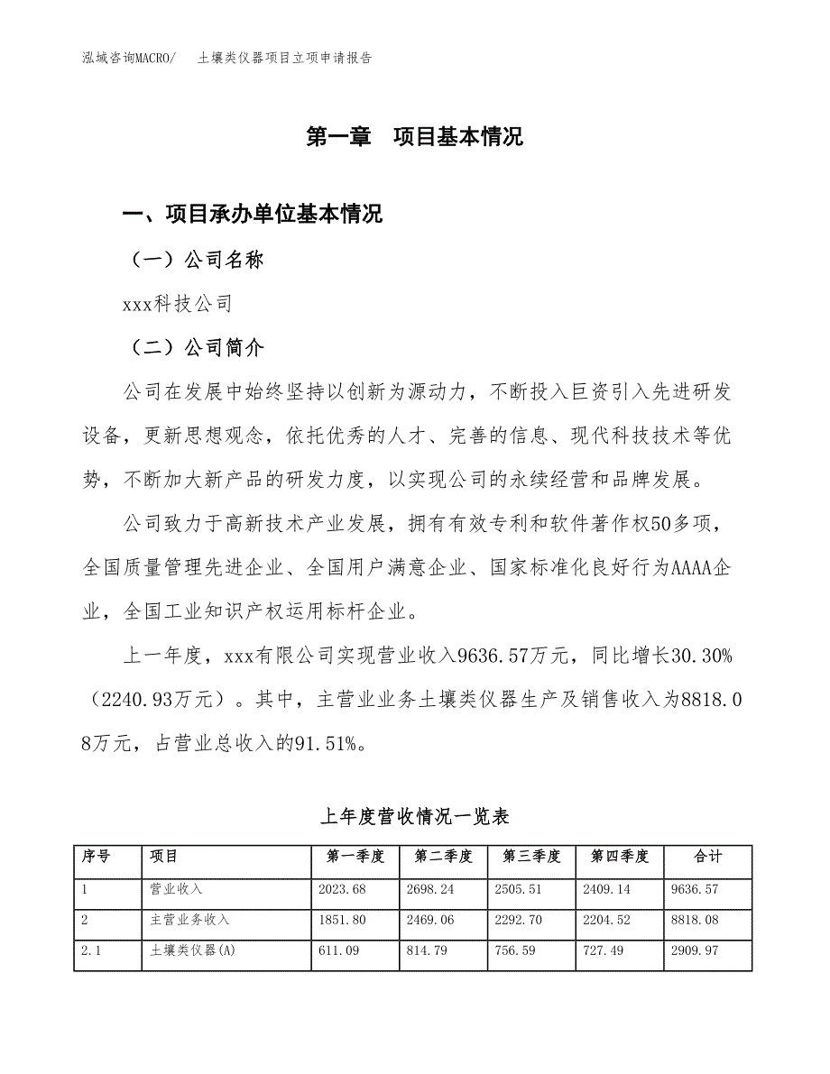 土壤类仪器项目立项申请报告范文模板.docx_第2页