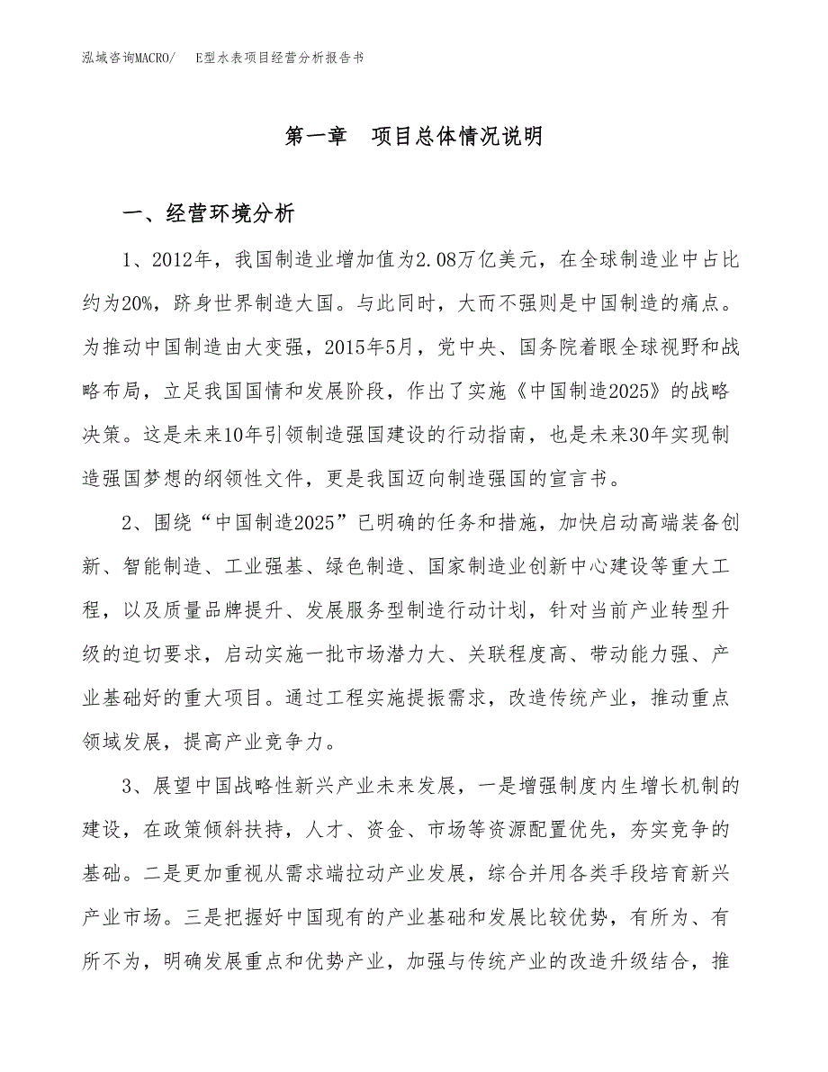 E型水表项目经营分析报告书（总投资13000万元）（55亩）.docx_第2页