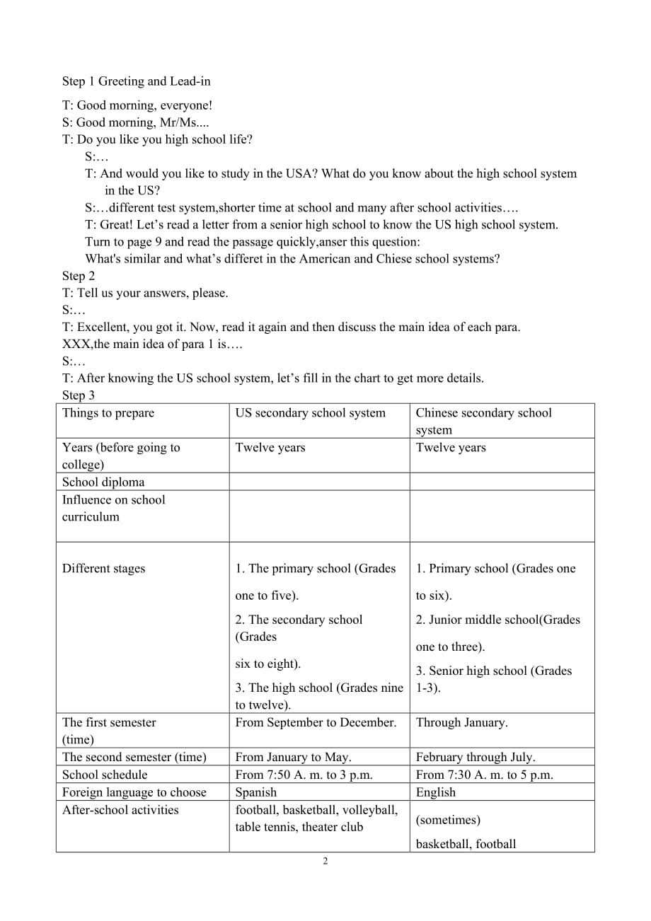 高中英语试讲教案(教学设计)参考模板_第2页