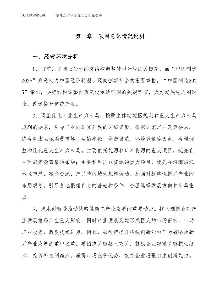 十字螺丝刀项目经营分析报告书（总投资21000万元）（80亩）.docx_第2页