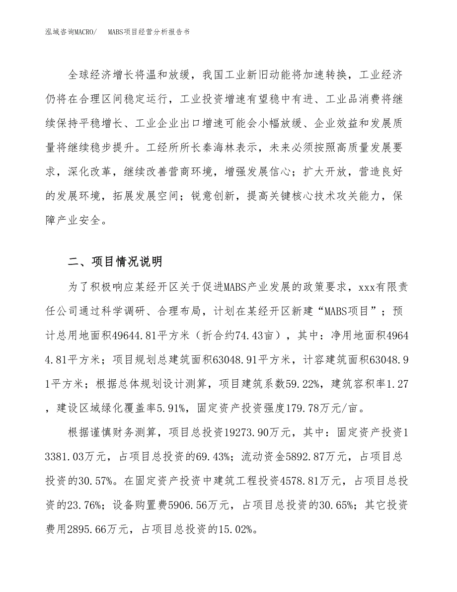 MABS项目经营分析报告书（总投资19000万元）（74亩）.docx_第4页