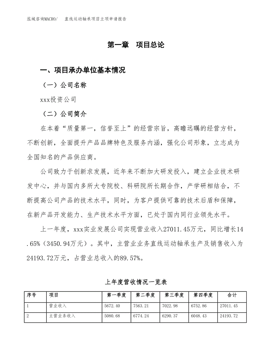 直线运动轴承项目立项申请报告范文模板.docx_第2页