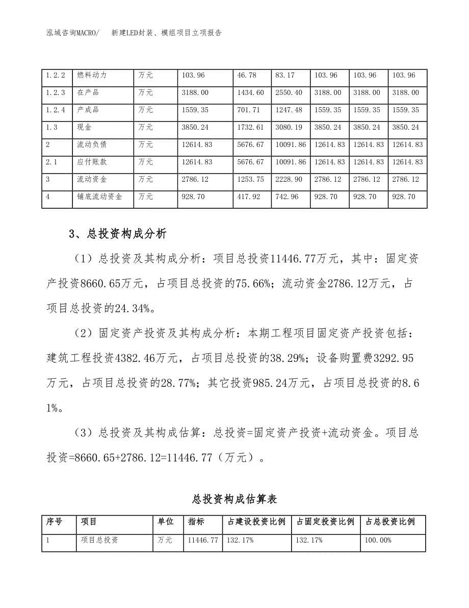 新建LED封装、模组项目立项报告模板参考_第5页