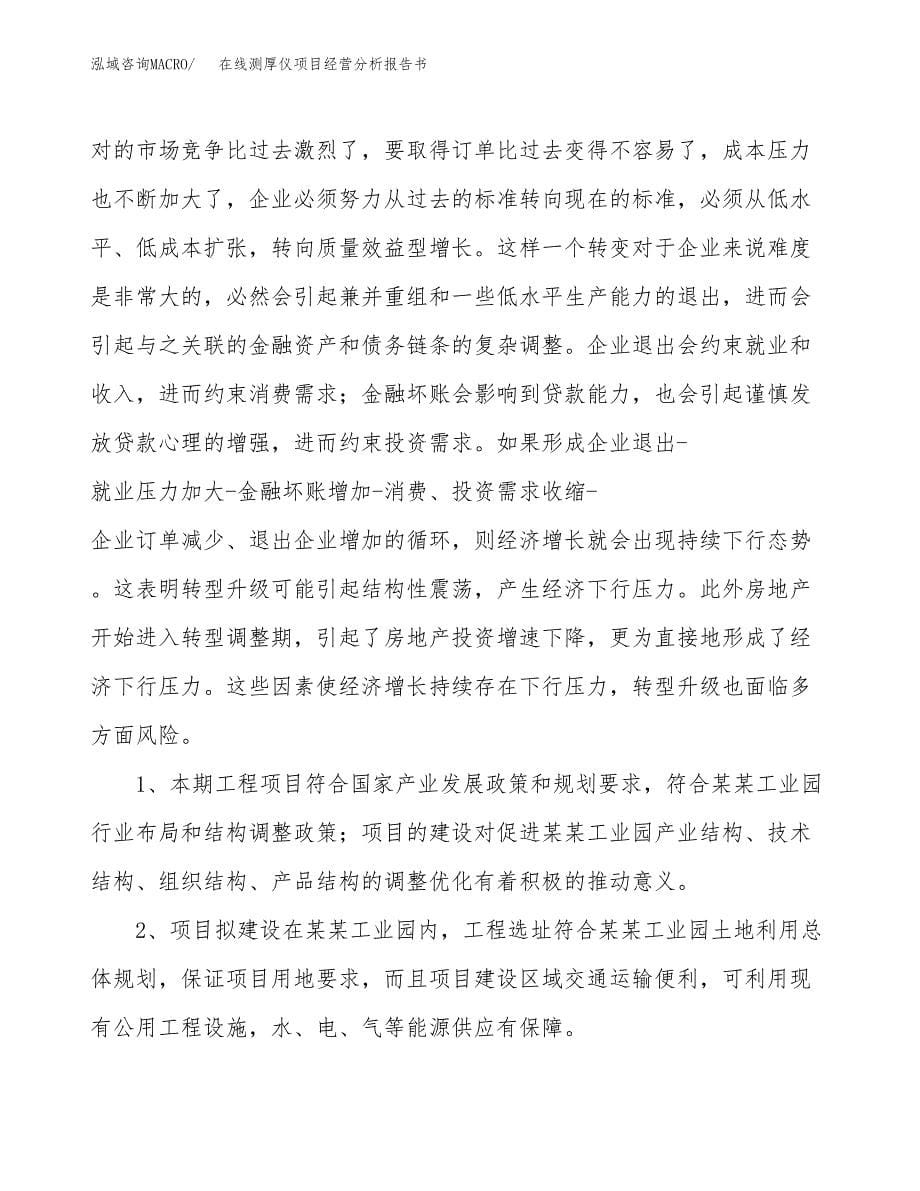 在线测厚仪项目经营分析报告书（总投资18000万元）（73亩）.docx_第5页