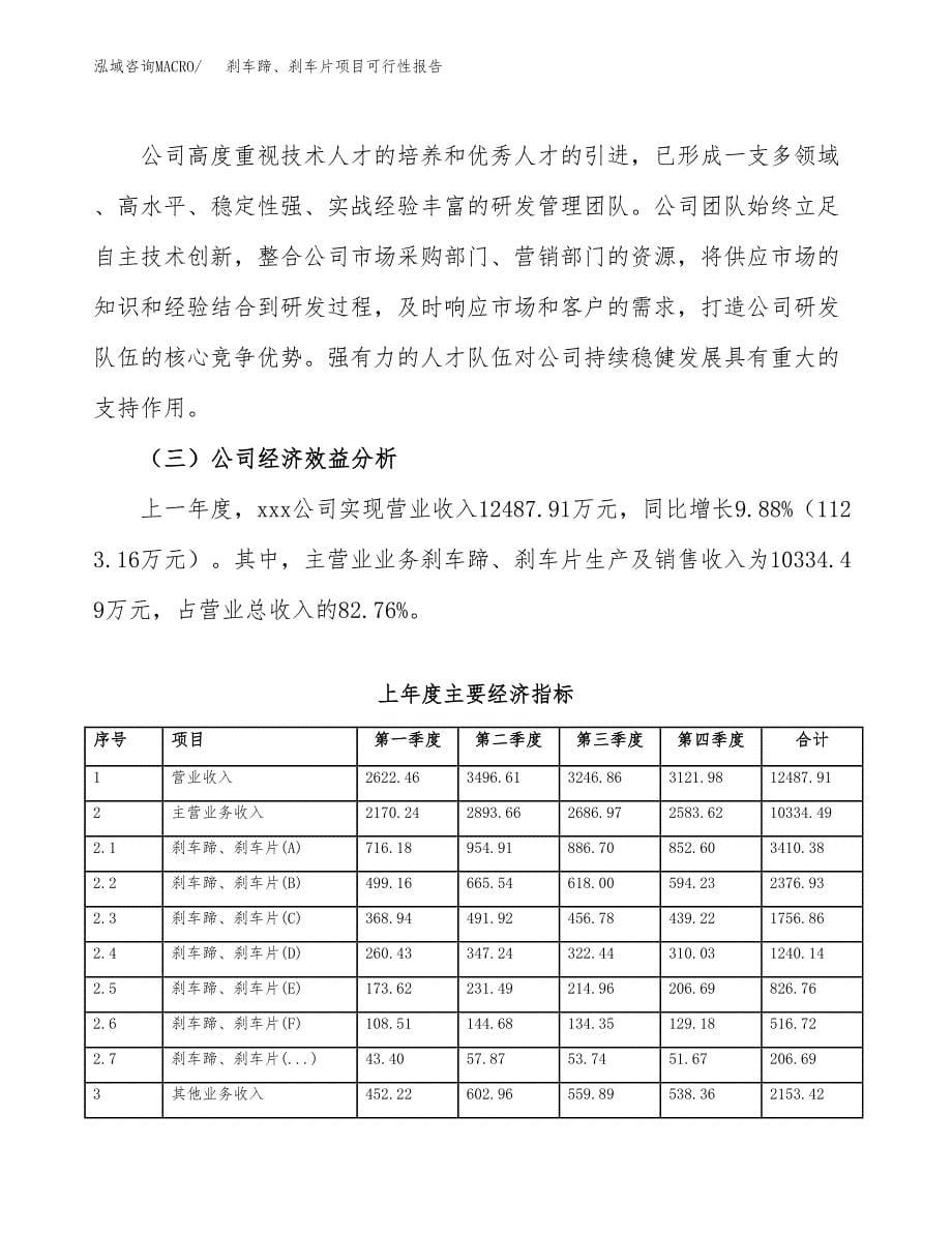 刹车蹄、刹车片项目可行性报告范文（总投资15000万元）.docx_第5页