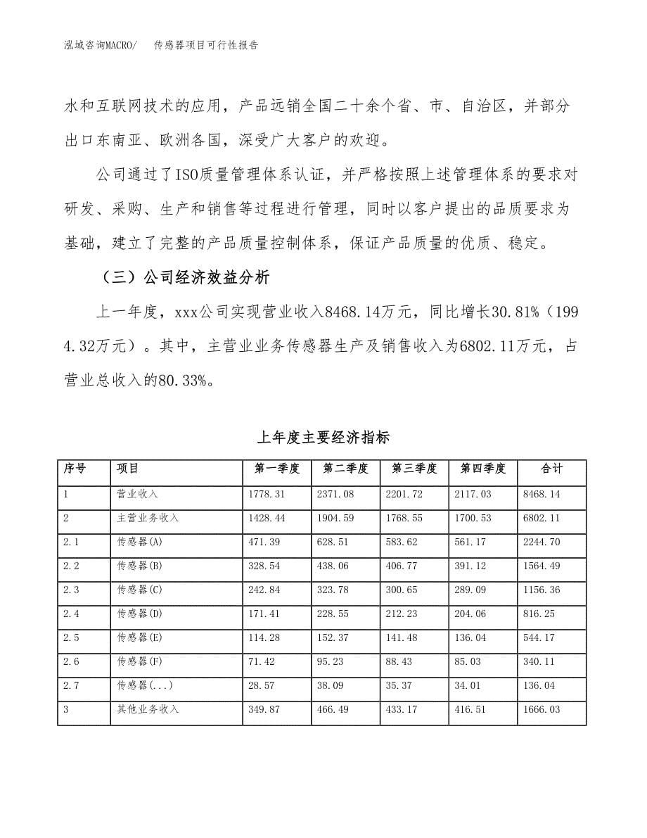 传感器项目可行性报告范文（总投资6000万元）.docx_第5页