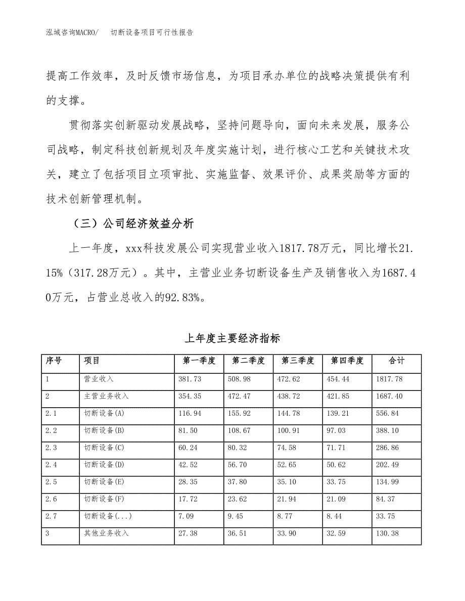 切断设备项目可行性报告范文（总投资3000万元）.docx_第5页