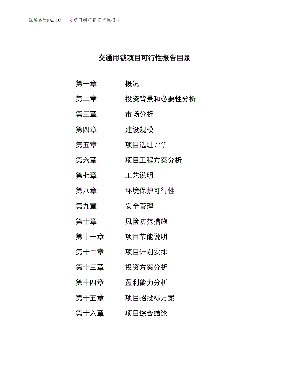 交通用锁项目可行性报告范文（总投资3000万元）.docx_第4页