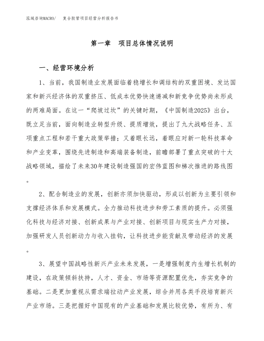 复合胶管项目经营分析报告书（总投资8000万元）（38亩）.docx_第2页