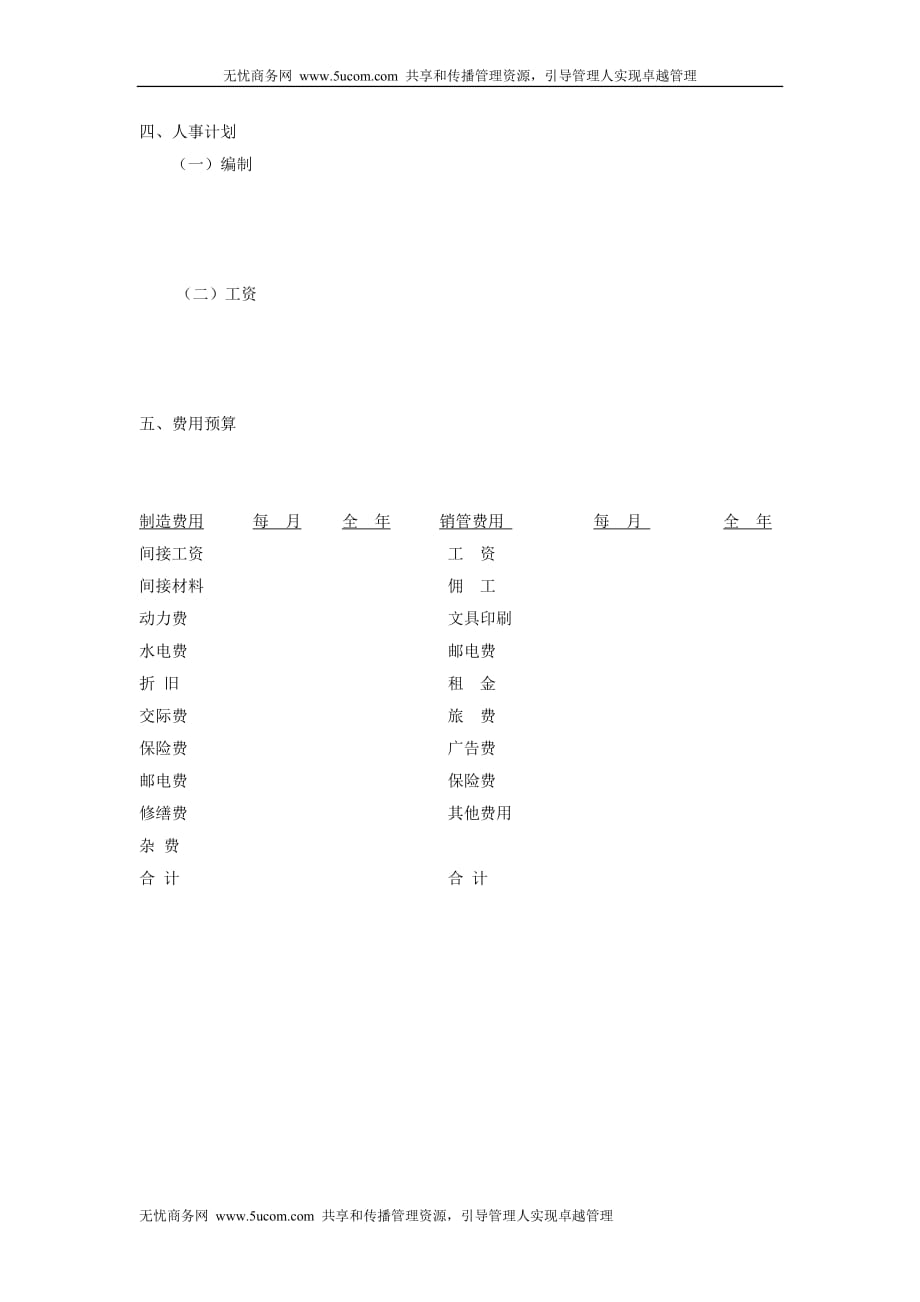 某公司年度计划表.doc_第4页