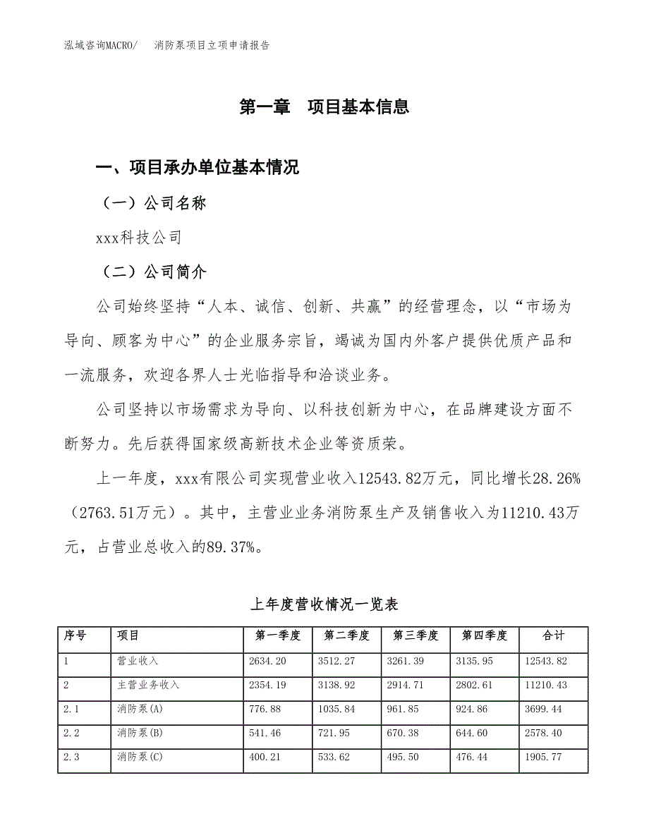 消防泵项目立项申请报告范文模板.docx_第2页