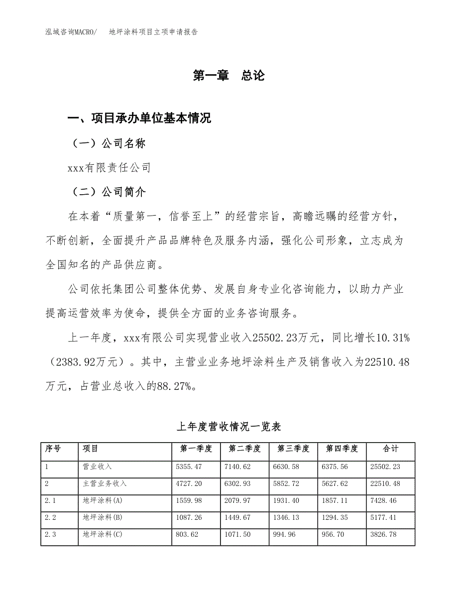 地坪涂料项目立项申请报告范文模板.docx_第2页