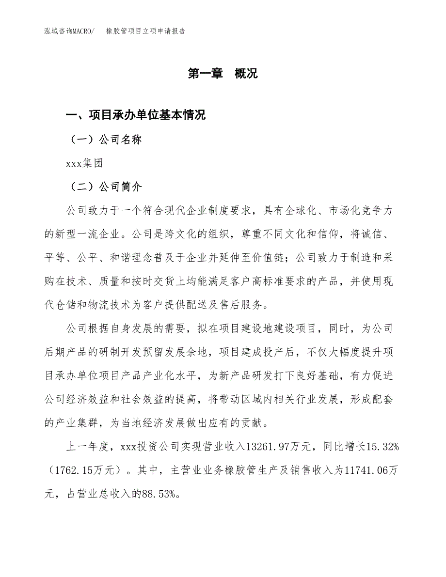 橡胶管项目立项申请报告范文模板.docx_第2页