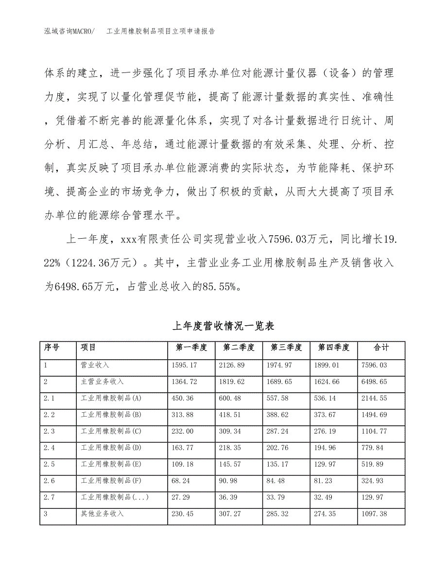 工业用橡胶制品项目立项申请报告范文模板.docx_第3页