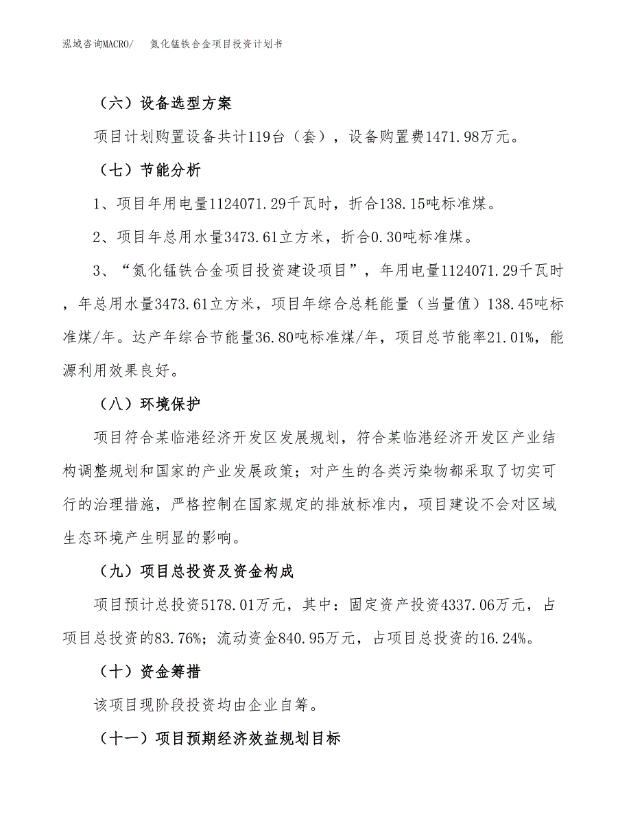 氮化锰铁合金项目投资计划书(规划建设方案).docx_第2页