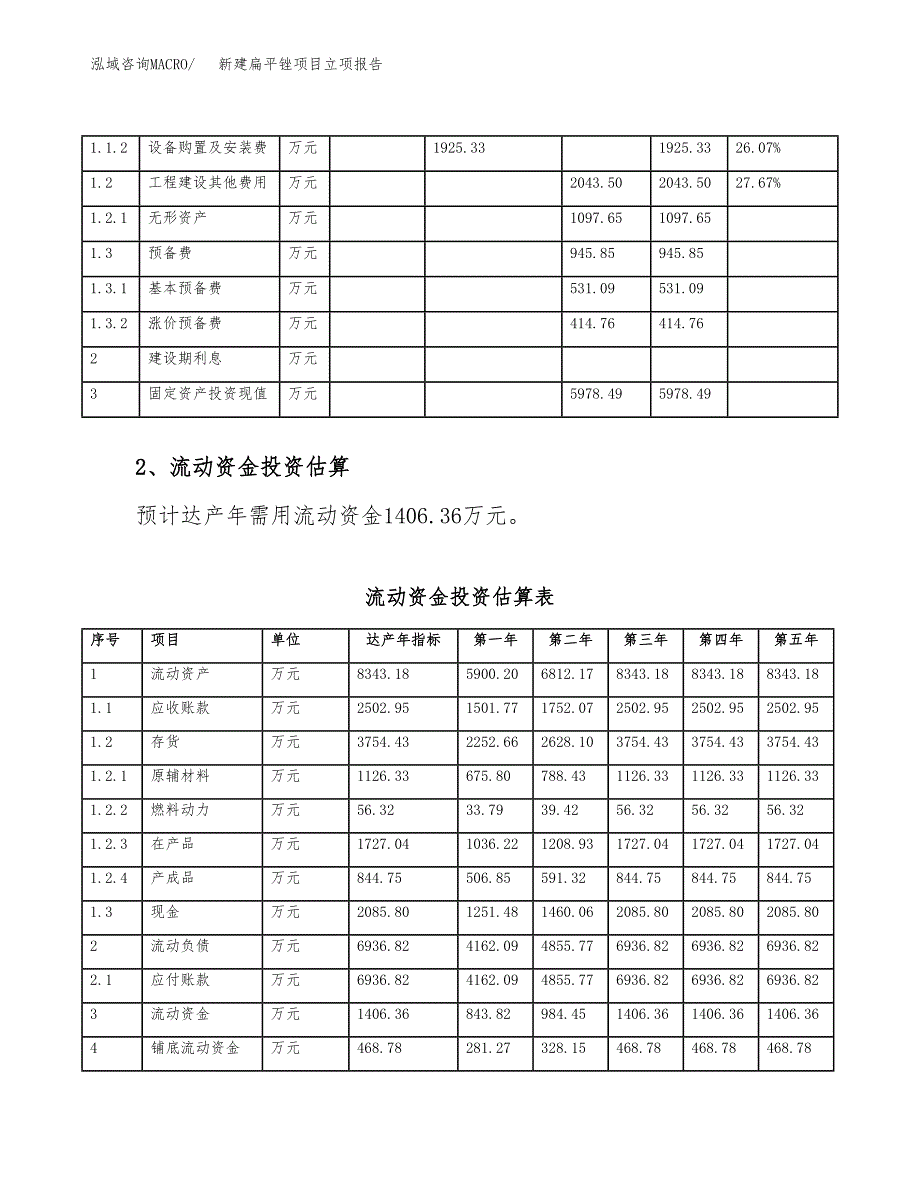 新建扁平头金刚石什锦锉项目立项报告模板参考_第4页