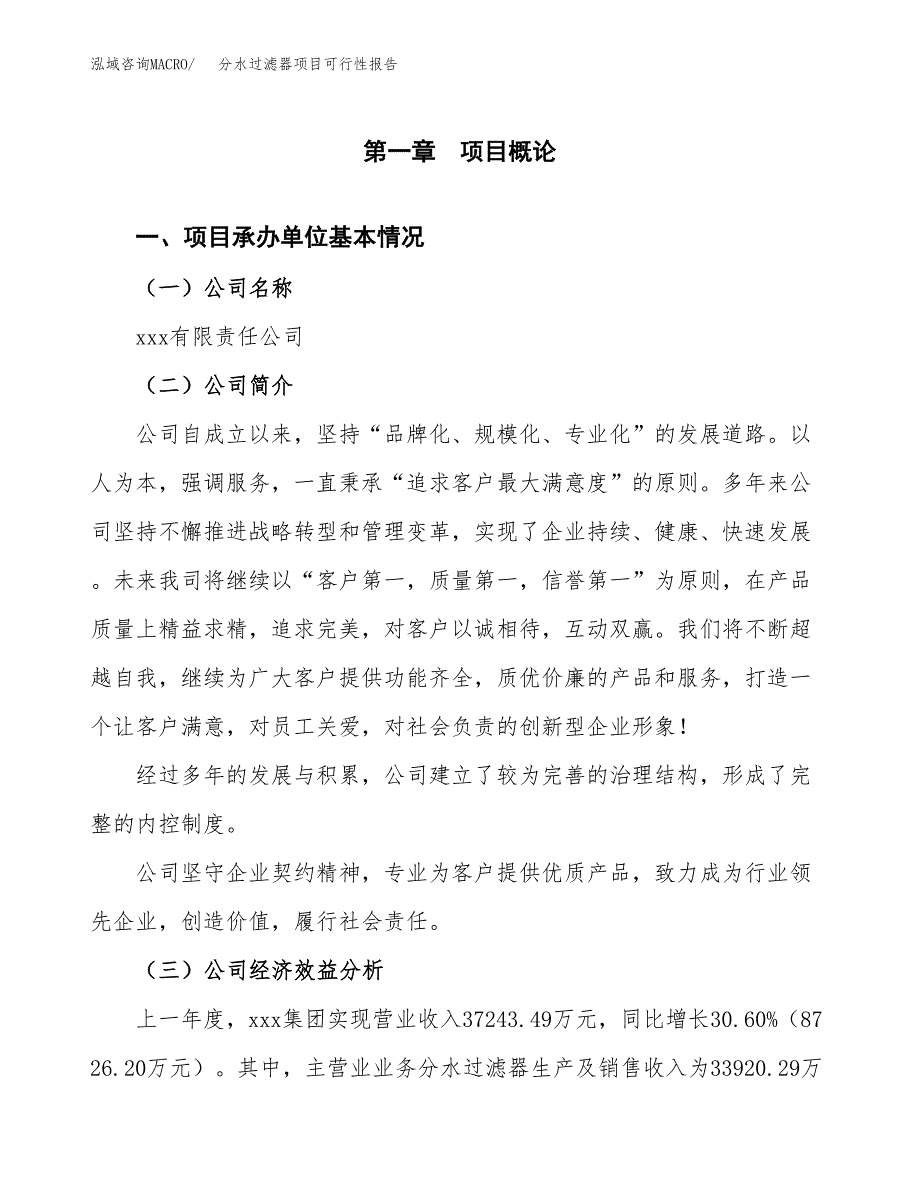 分水过滤器项目可行性报告范文（总投资19000万元）.docx_第4页