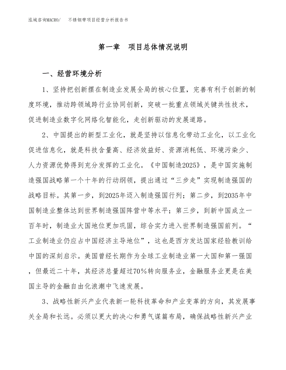 不锈钢带项目经营分析报告书（总投资11000万元）（49亩）.docx_第2页