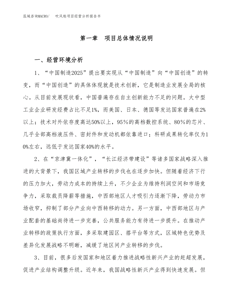 吹风枪项目经营分析报告书（总投资13000万元）（49亩）.docx_第2页