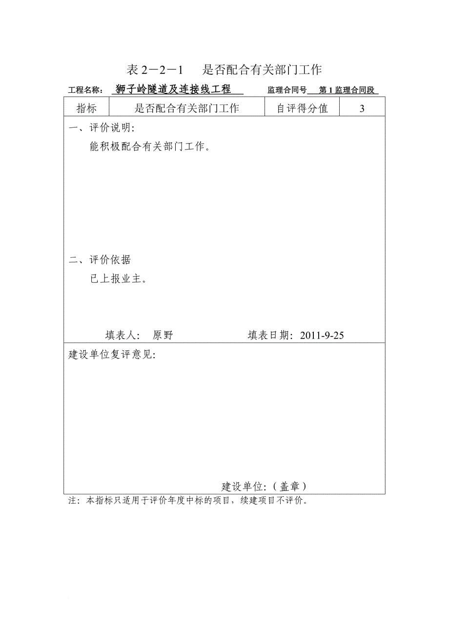 公路水运在建工程监理企业信用评价表.doc_第5页