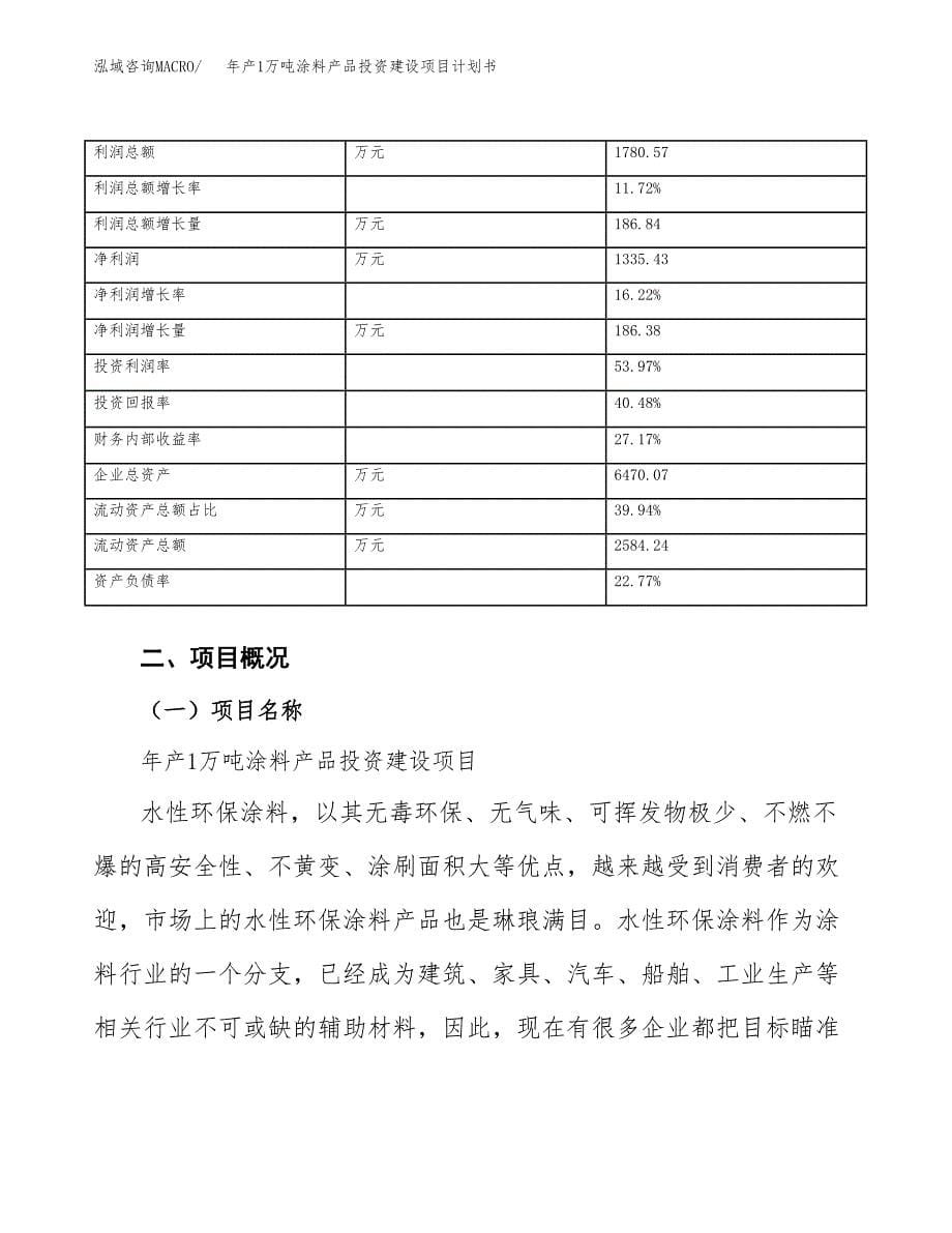 年产1万吨涂料产品投资建设项目计划书 (60)_第5页