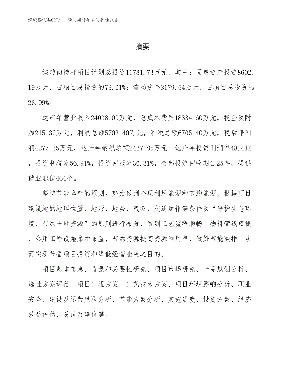 转向接杆项目可行性报告范文（总投资12000万元）.docx_第2页