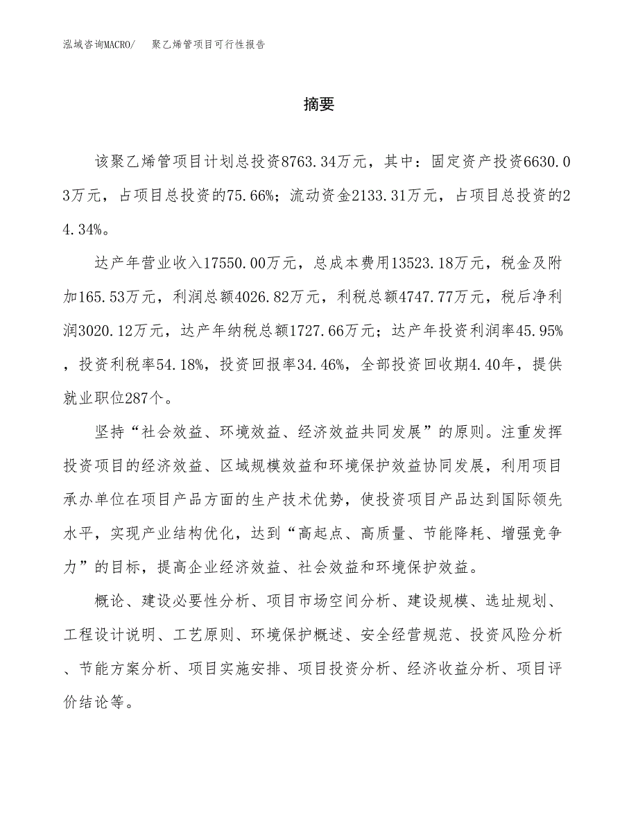 聚乙烯管项目可行性报告范文（总投资9000万元）.docx_第2页