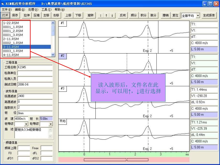 rsm低应变分析软件简要说明_第3页