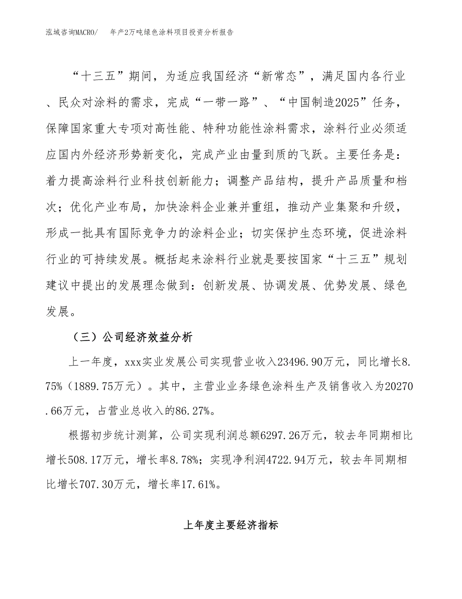 年产2万吨绿色涂料项目投资分析报告 (45)_第4页