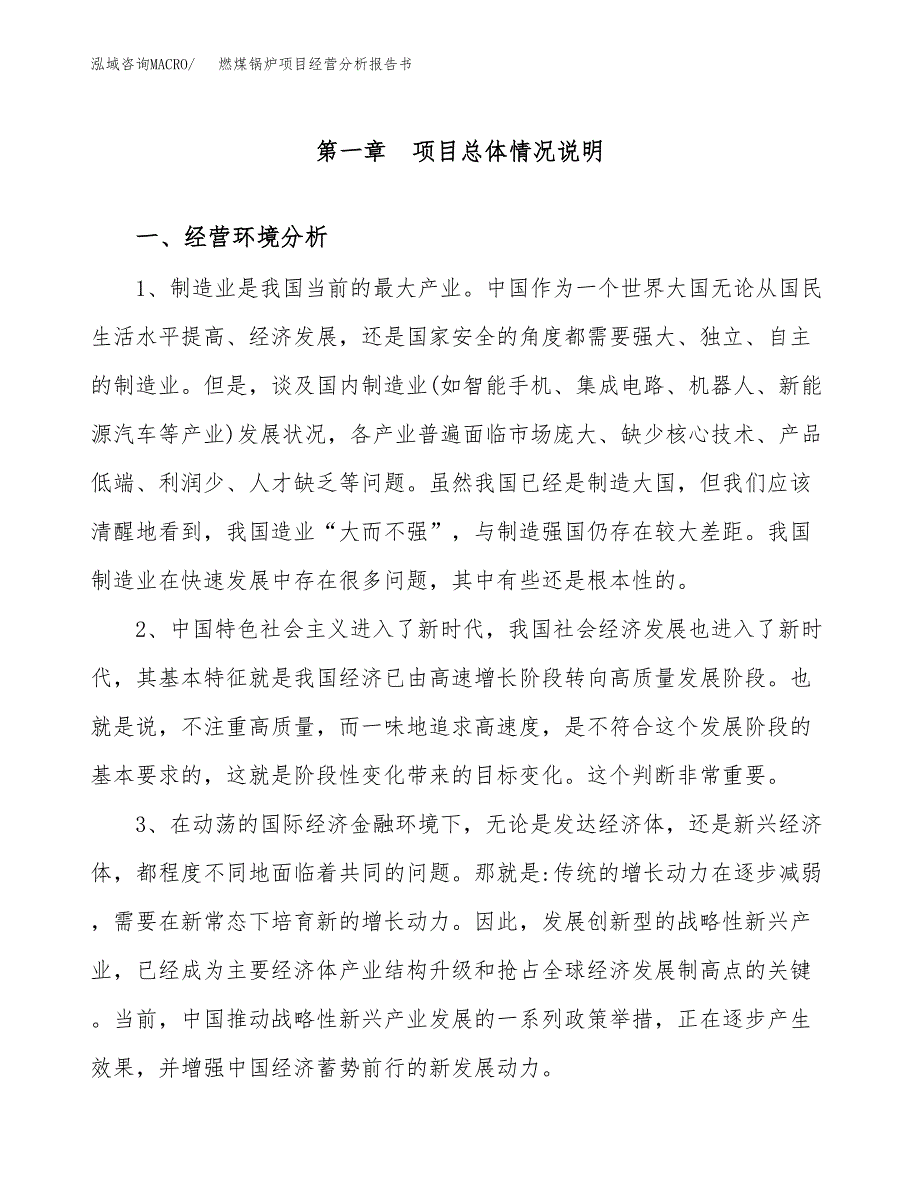 燃煤锅炉项目经营分析报告书（总投资17000万元）（63亩）.docx_第2页