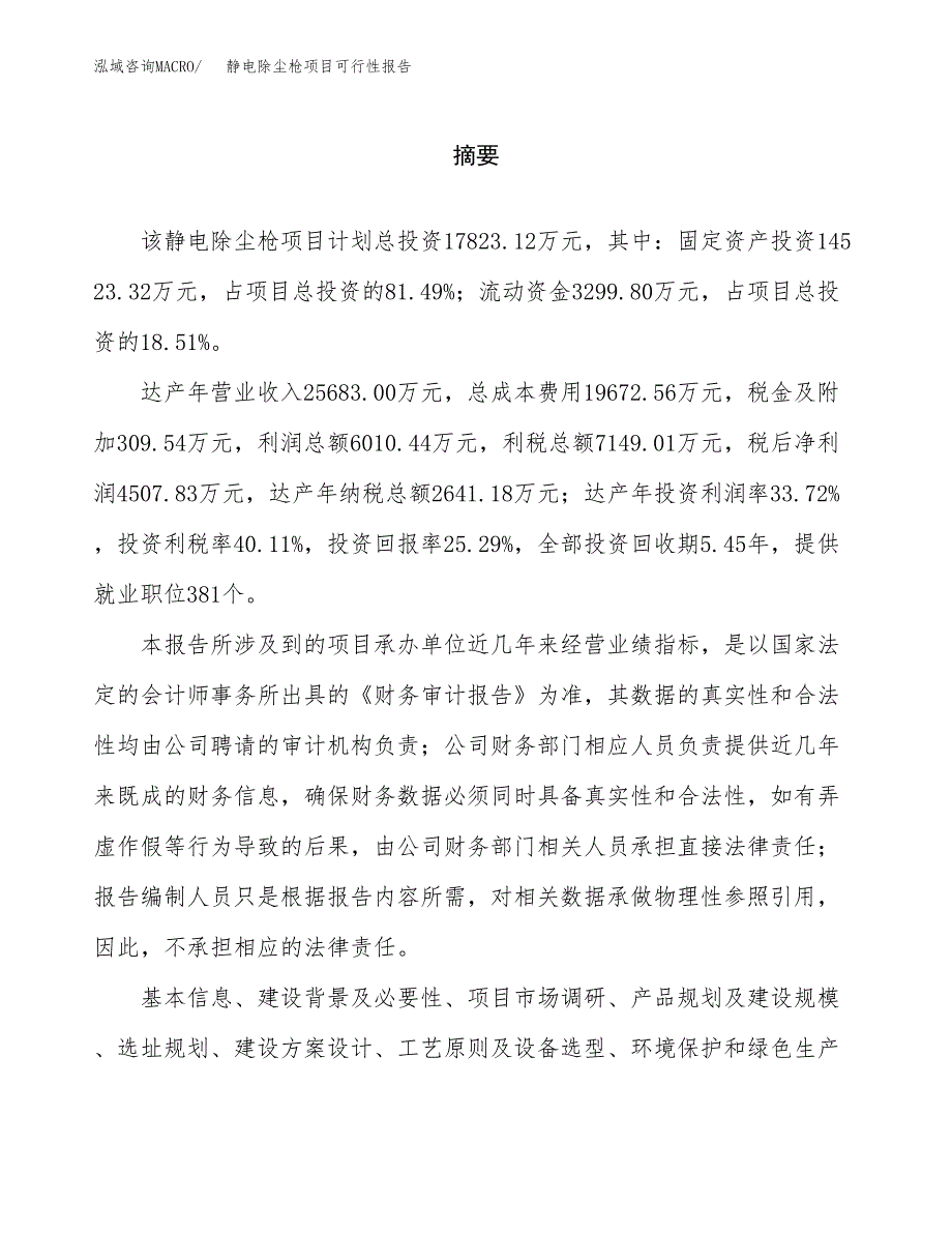 静电除尘枪项目可行性报告范文（总投资18000万元）.docx_第2页