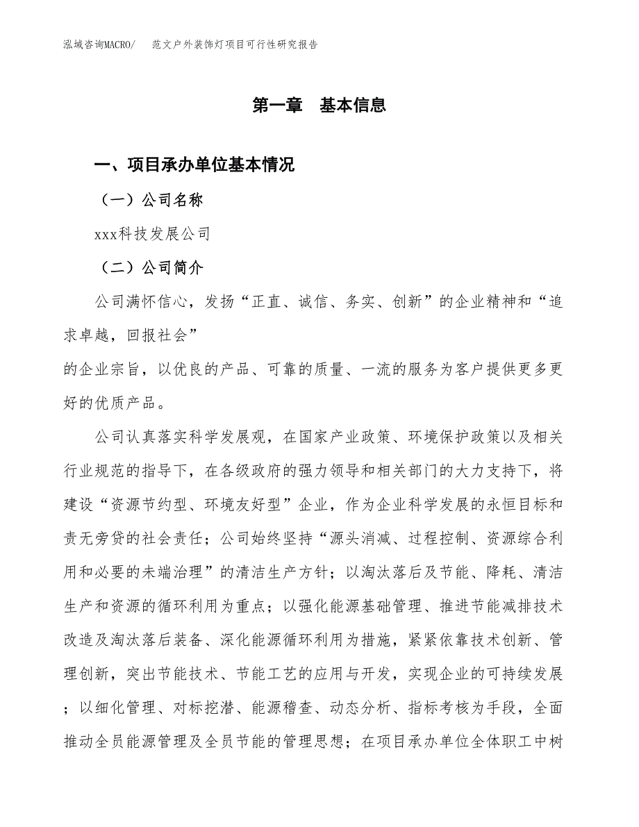 范文户外装饰灯项目可行性研究报告(立项申请).docx_第4页