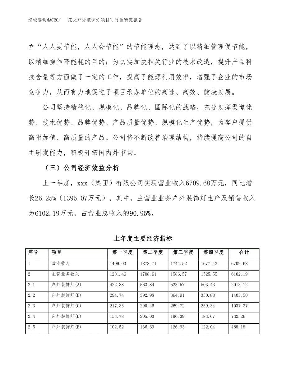 范文户外装饰灯项目可行性研究报告(立项申请).docx_第5页