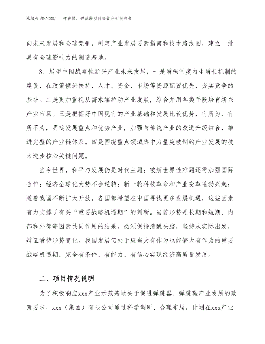 弹跳器、弹跳鞋项目经营分析报告书（总投资10000万元）（45亩）.docx_第3页