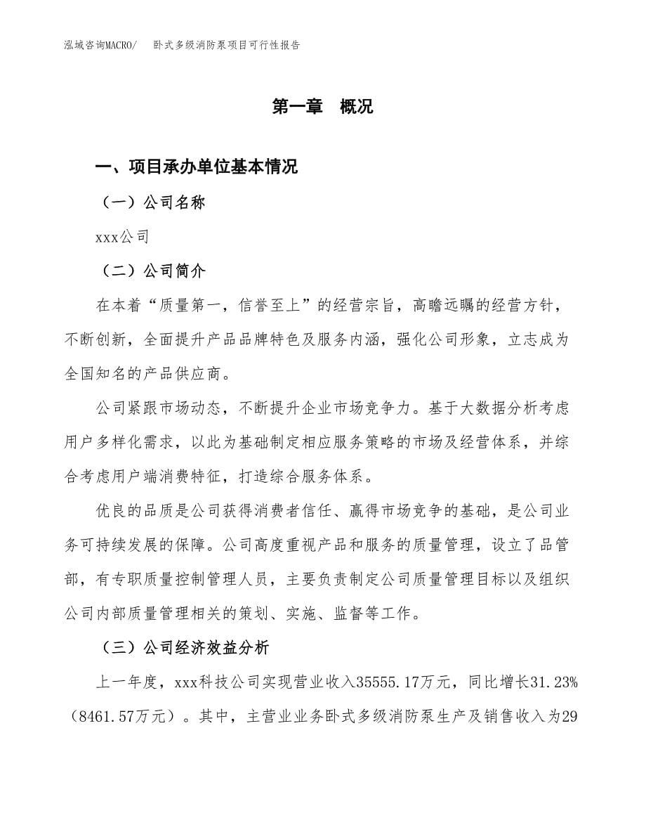 卧式多级消防泵项目可行性报告范文（总投资22000万元）.docx_第5页